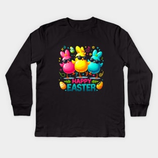 easter peeps vinyl Kids Long Sleeve T-Shirt